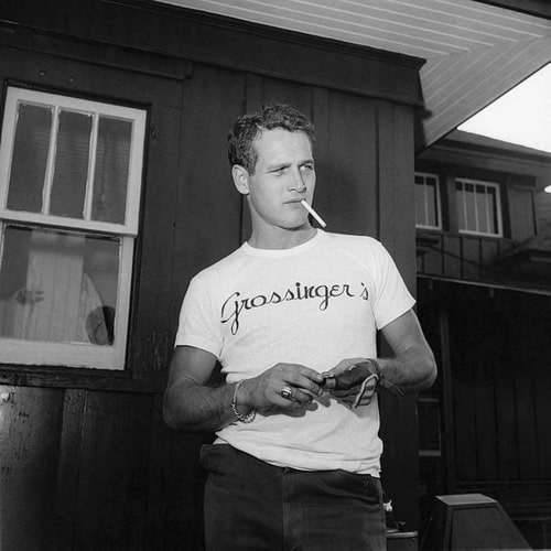 Винтажная футболка с рисунком Paul Newman.
