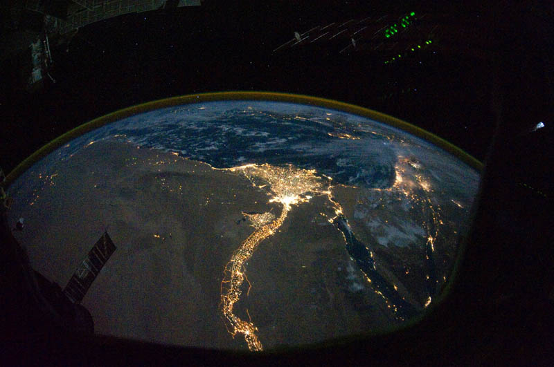 Каир и Александрия, Египет из космоса